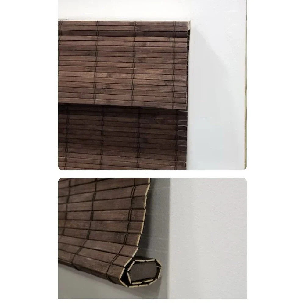 Brooklyn Cordless Bamboo Roman Shades - Cocoa 34.5 X 64 Set Of 2